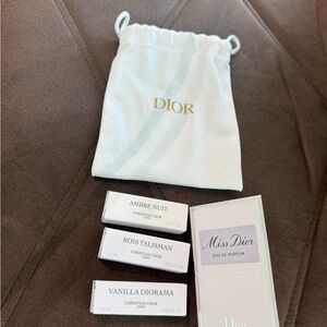 Dior Fragrance Set with Gold Accents